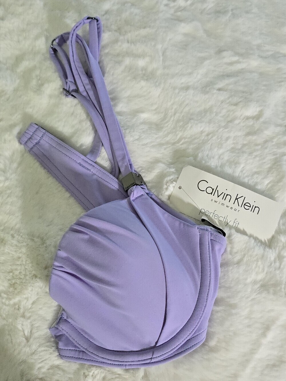 Calvin Klein Lavender Rauched Underwire Bikini Top - Picture 1 of 10